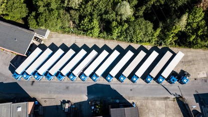 Fahrzeugflotte der Spedition Jachmann in Mettmann